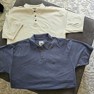Original Island Sports Men's Short Sleeves Polo Shirt Size Medium Pack of 2